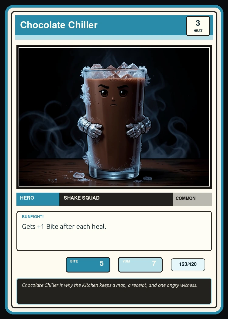 Chocolate Chiller card preview