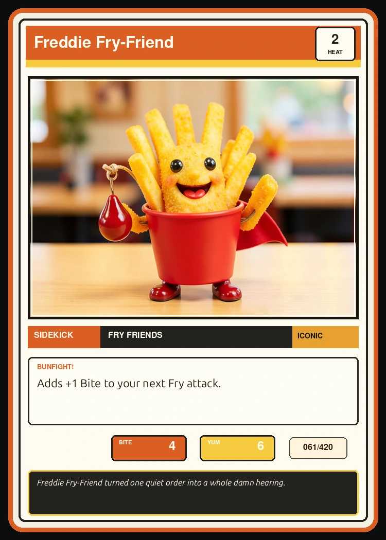 Freddie Fry-Friend card preview